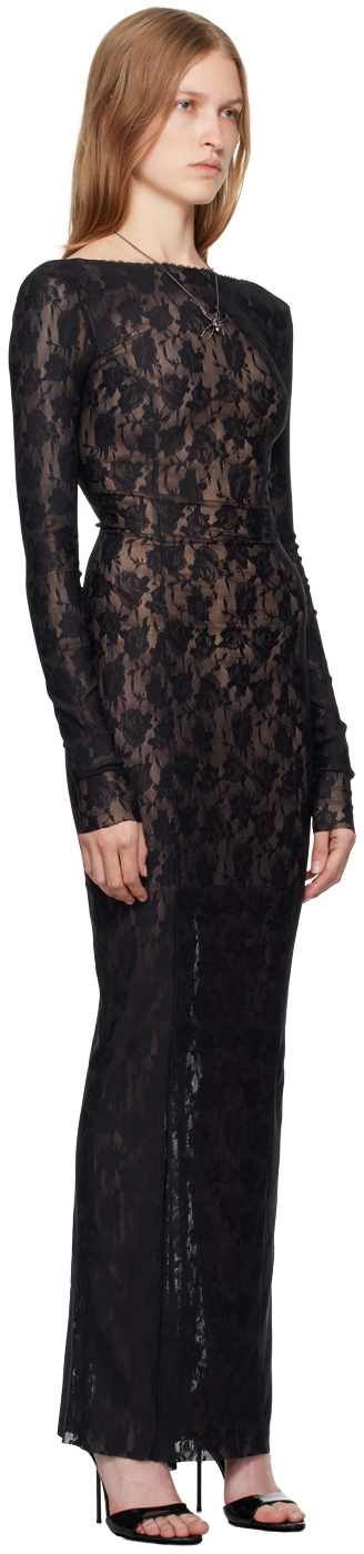 MISBHV Black Lace Maxi Dress