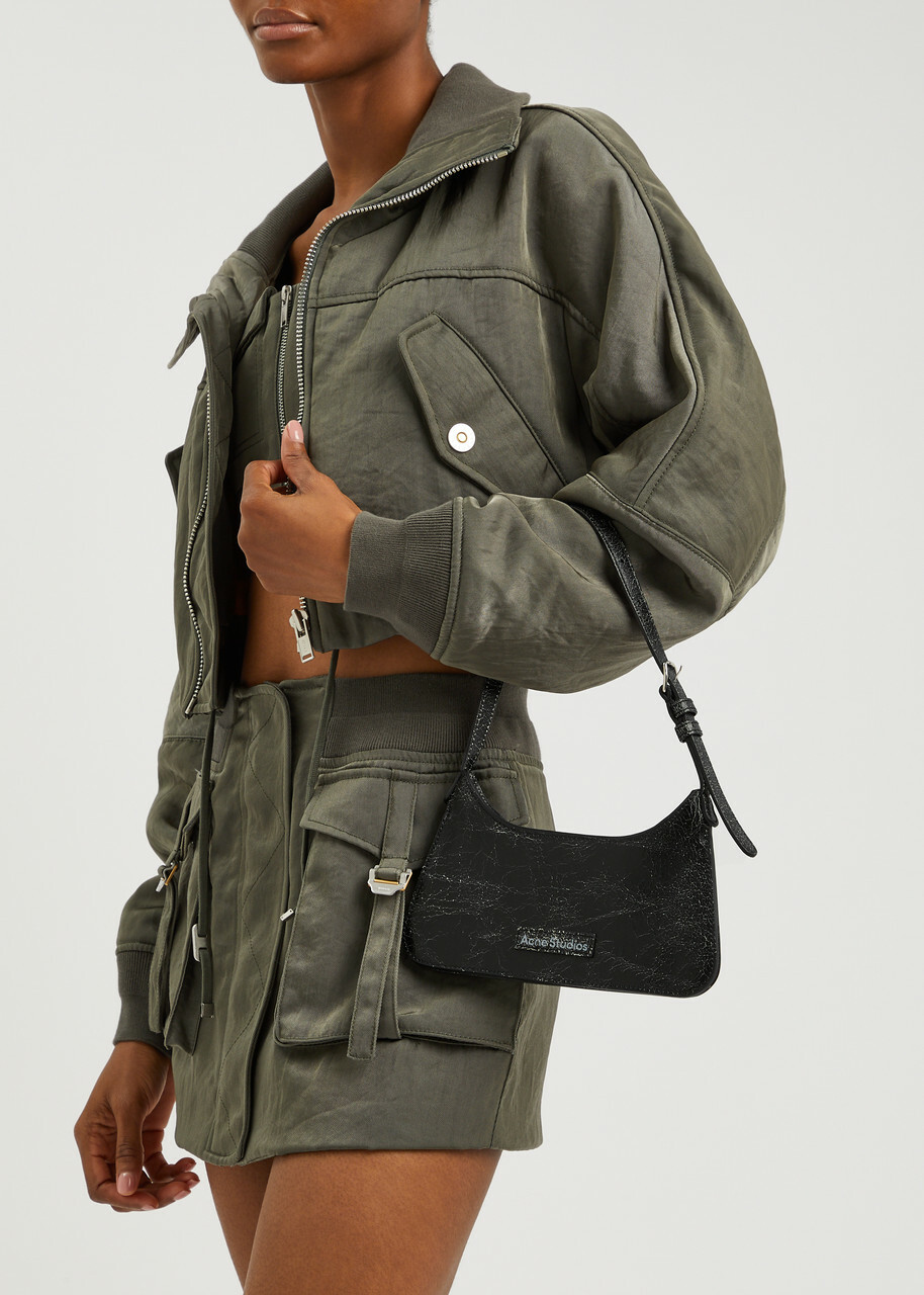 Acne Studios Platt Micro Leather Shoulder bag - Black - One