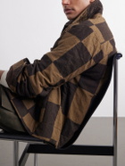 Kardo - Bodhi Embroidered Checked Cotton Blouson Jacket - Brown
