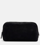 The Row Astra Small suede pouch