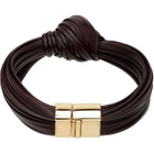 Bottega Veneta Knot Leather Bracelet