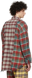 R13 Red & Grey Combo Work Shirt