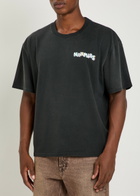Nahmias Swirl Star Printed Cotton T-shirt Black