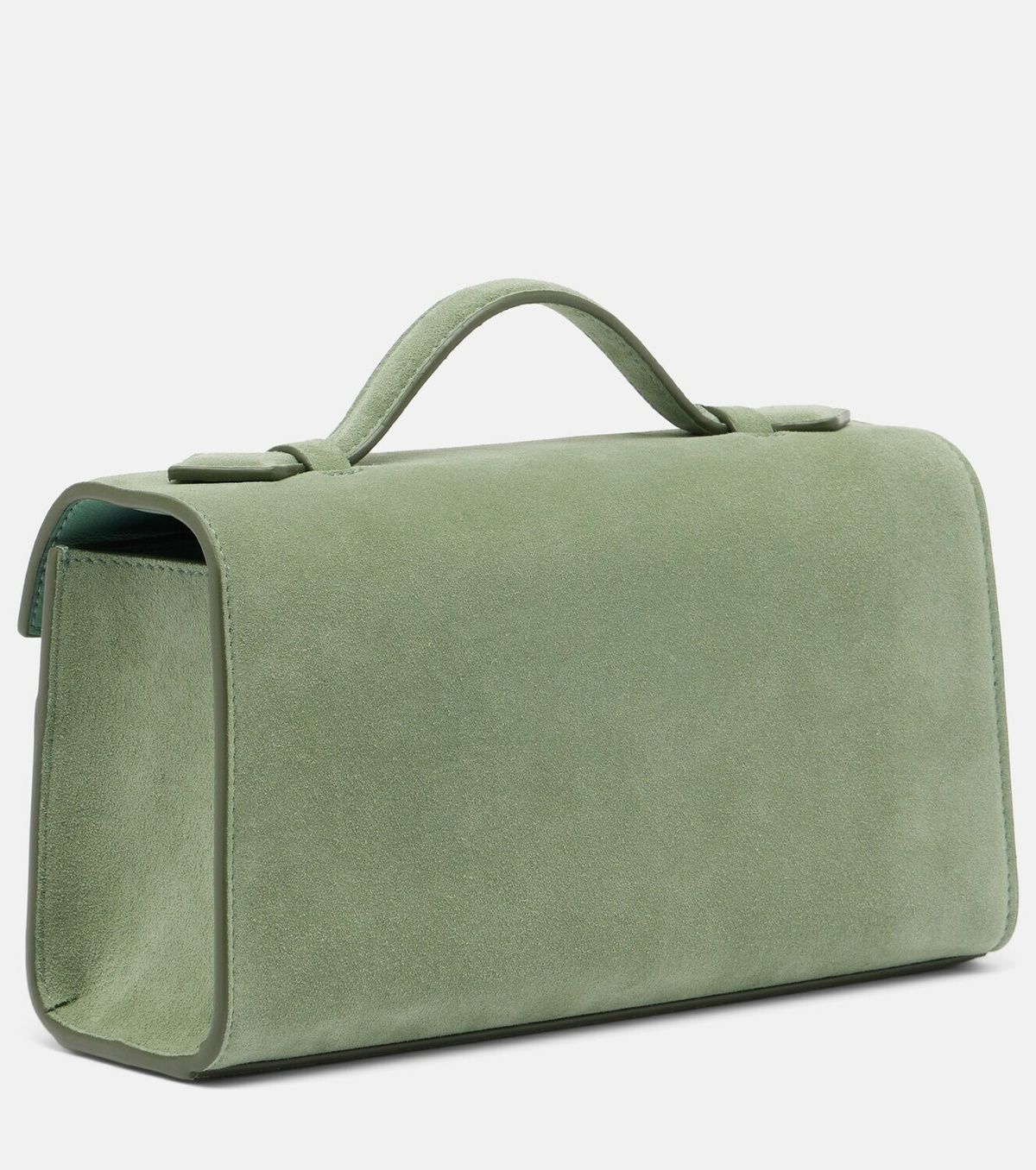 Savette Symmetry Pochette Small suede top-handle bag