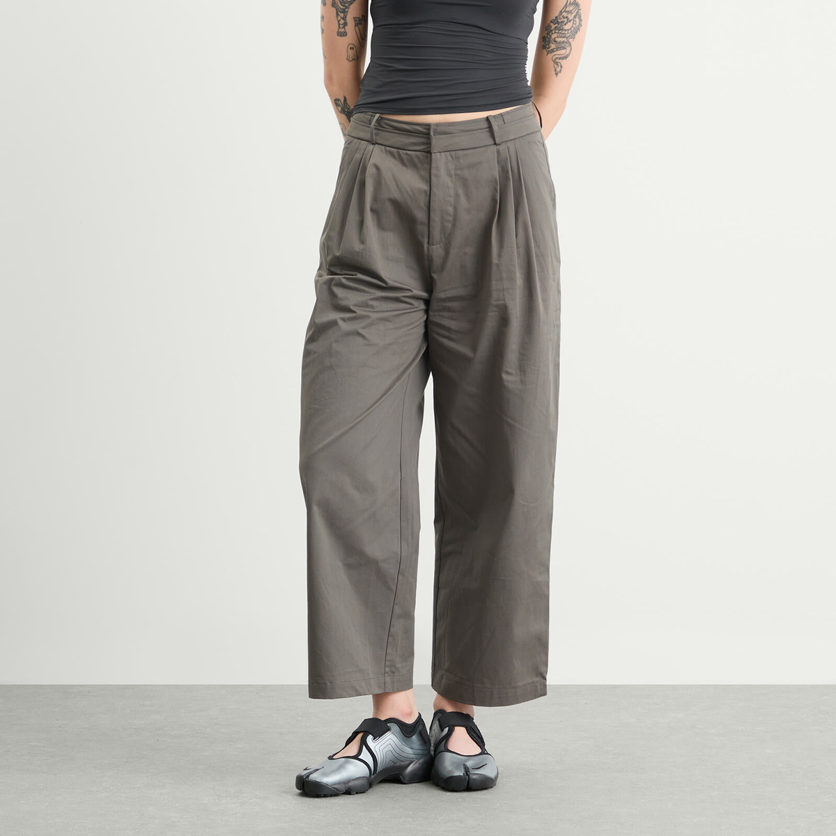 Deiji Studios Women's Two Layer Pants in Charcoal