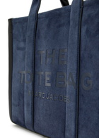 Marc Jacobs The Tote Medium Suede Tote - Navy - One Size