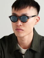 Zegna - Round-Frame Tortoiseshell Acetate Sunglasses