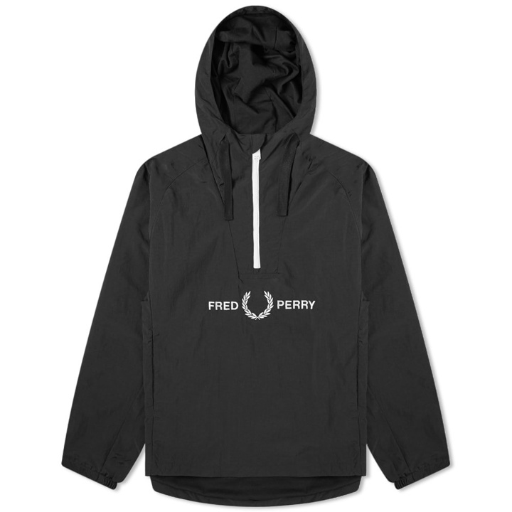 Photo: Fred Perry Authentic Ripstop Embroidered Popover Hood Jacket