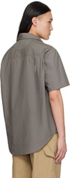 Commission Gray Banker Short Sleeve Shirt