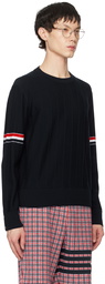 Thom Browne Navy Pinched Seam Sweater