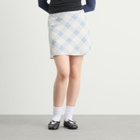 Kijun Women's Essential Check Mini Skirt in Blue