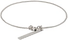 Dries Van Noten Silver Curb Chain Bracelet