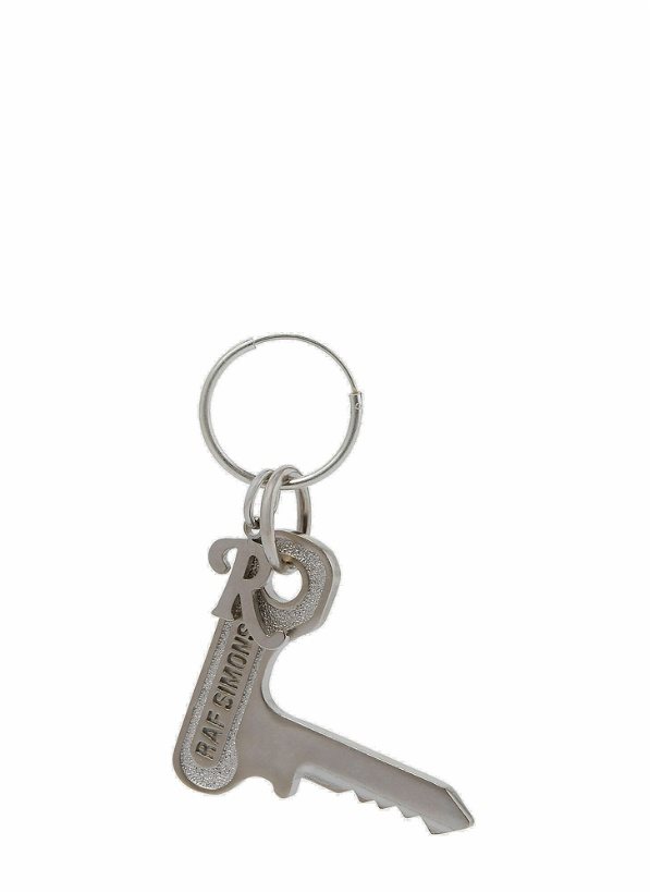 Photo: Raf Simons - Key Pendant Hoop Earring in Silver