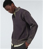 GR10K - Aimless cotton-blend zip-up sweater