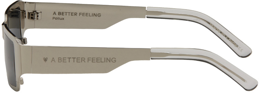 A BETTER FEELING Silver Pollux Sunglasses