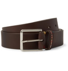 Paul Smith - 3.5cm Embroidered Leather Belt - Brown