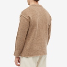 Satta Men's Exposed Seam Crew Knit in Speckled Brown