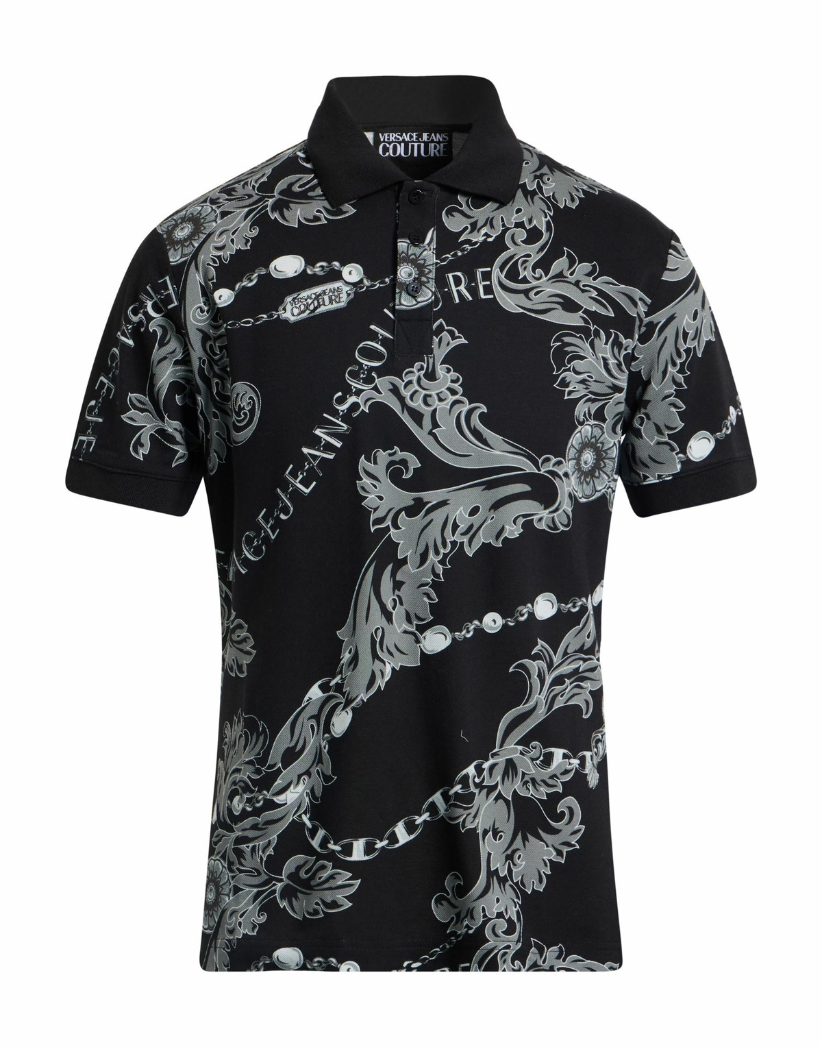 Versace Jeans Couture Mens Polo shirt in Black