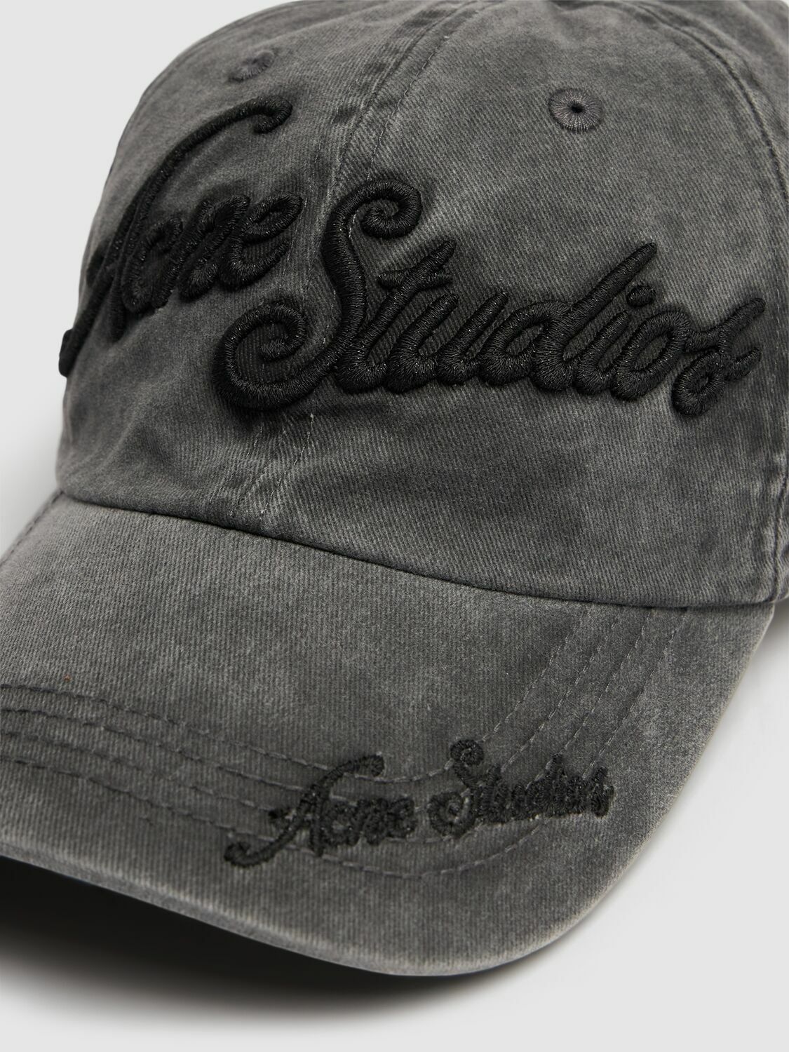 ACNE STUDIOS Carliy Logo Cotton Cap Acne Studios