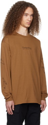 Carhartt Work In Progress Brown Safety Pin Long Sleeve T-Shirt