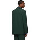 Balenciaga Green Shifted Blazer