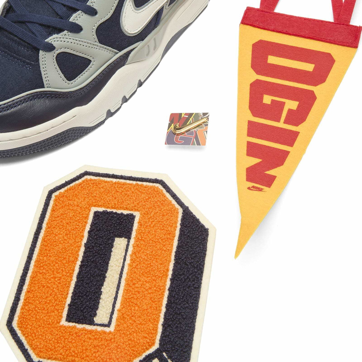 Nike x Nigo Air Force 3 Low SP Sneaker in Midnight Navy/Off White/Shadow Grey