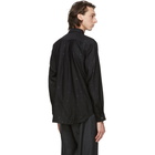 Comme des Garcons Homme Deux Black Gabardine Star Shirt