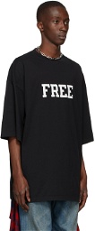 Balenciaga Black 'Free' Wide T-Shirt