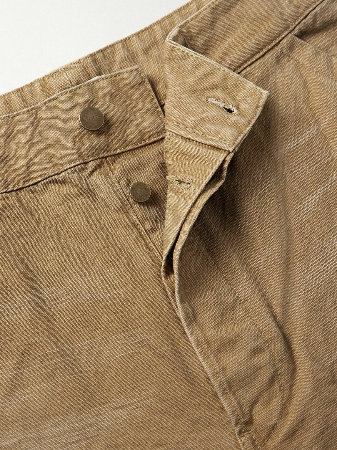 Fear of God - Utility Straight-Leg Distressed Cotton-Canvas Trousers - Brown