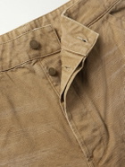 Fear of God - Utility Straight-Leg Distressed Cotton-Canvas Trousers - Brown