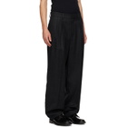 LE17SEPTEMBRE Gray Two-Tuck Wool Trousers
