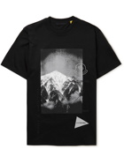 Moncler Genius - And Wander 2 Moncler 1952 Printed Cotton-Jersey T-Shirt - Black