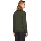 Paul Smith Green Merino Zip Sweater