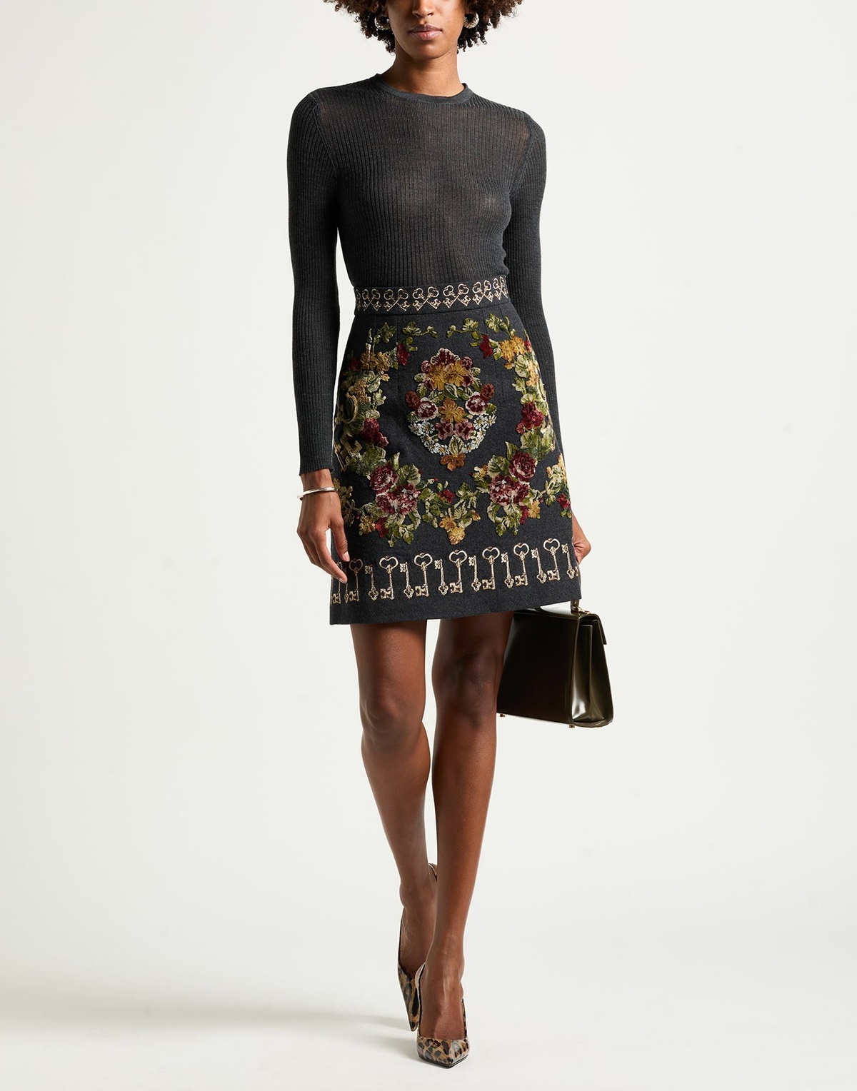 Crossley Womens Sweater Charcoal