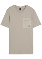 Moose Knuckles Dalon Logo-appliquéd Cotton T-shirt Taupe