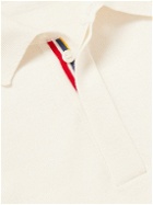 Orlebar Brown - Ebro Striped Merino Wool Polo Shirt - White