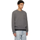 MM6 Maison Margiela Gray Utility Pocket Sweatshirt