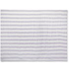 FRESCOBOL CARIOCA - Striped Linen Towel - Gray