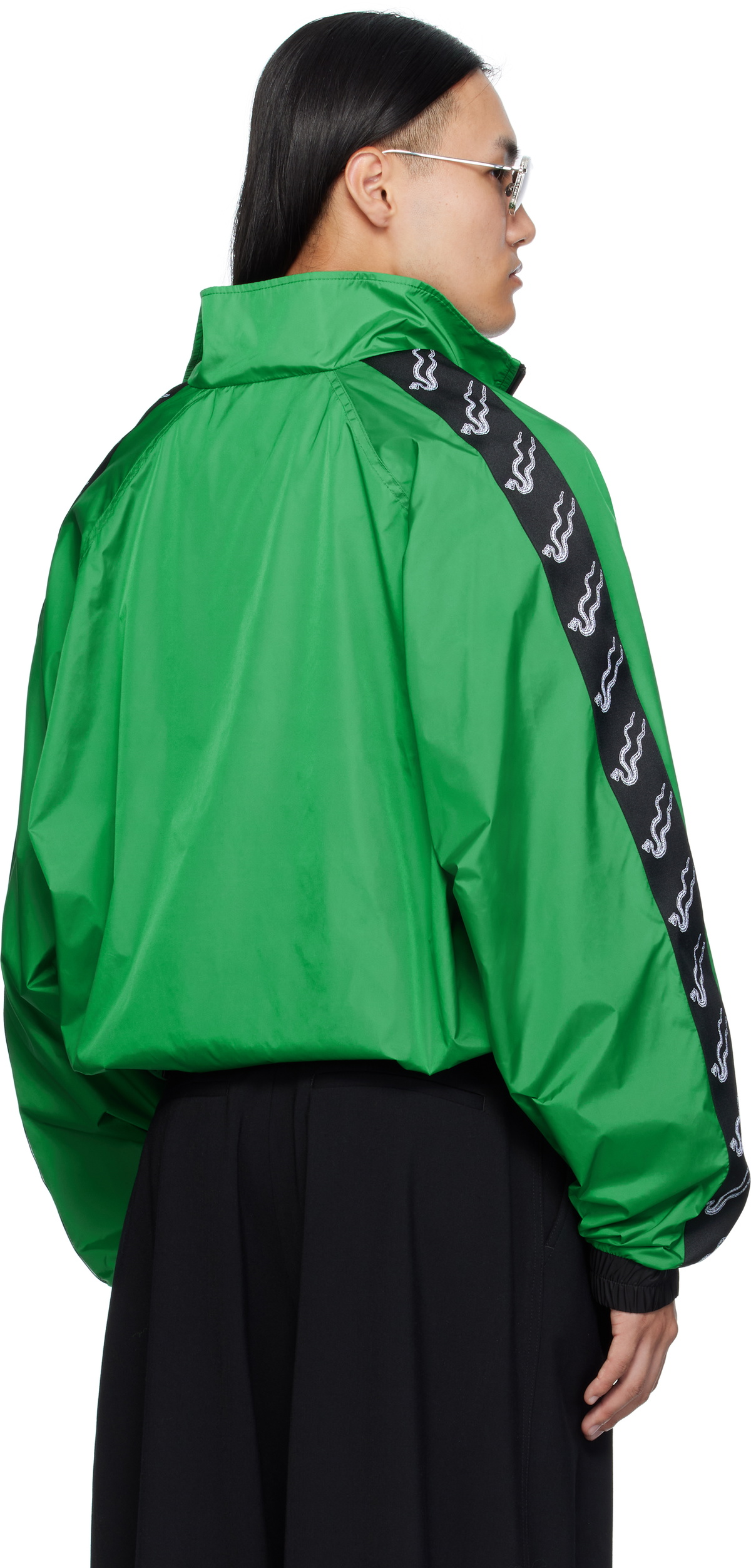 LU'U DAN Green L-D Windbreaker Jacket