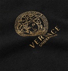 Versace - Two-Pack Logo-Print Stretch-Cotton Jersey T-Shirts - Black