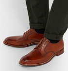 Grenson - Liam Burnished-Leather Derby Shoes - Men - Tan