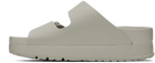 Birkenstock Gray Arizona Flex Platform Sandals