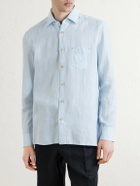 Kiton - Linen Shirt - Blue