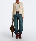 Isabel Marant Bekett leather and suede wedge sneakers
