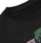 Heron Preston - Embroidered Printed Cotton-Jersey T-Shirt - Black