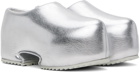 YUME YUME Silver Clog Slip-On Loafers