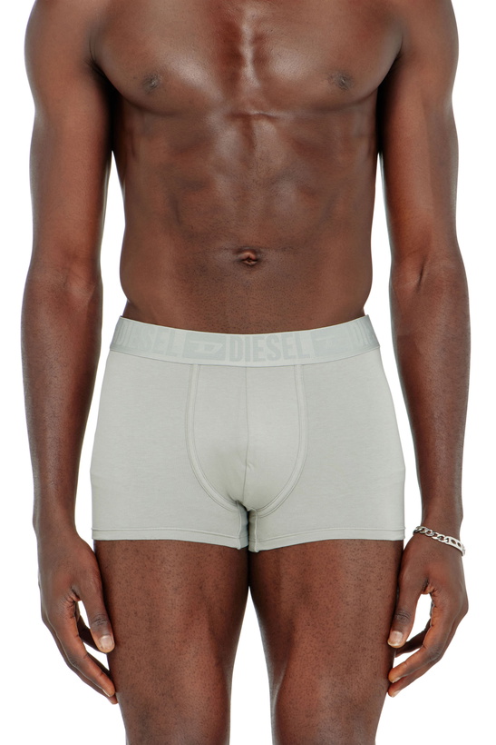 Photo: Diesel Three-pack of stretch cotton boxer briefs with tonal waistband - Trunks Mens in Grey