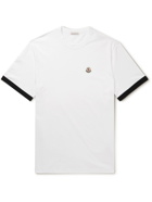 Moncler - Logo-Appliquéd Cotton-Jersey T-Shirt - White