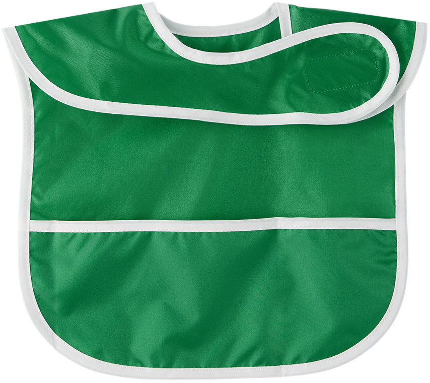 Kodomo BEAMS Baby Green Patch Bib