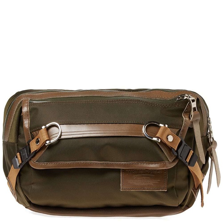 Photo: Master-Piece Potential Leather Trim Waist Pack Green